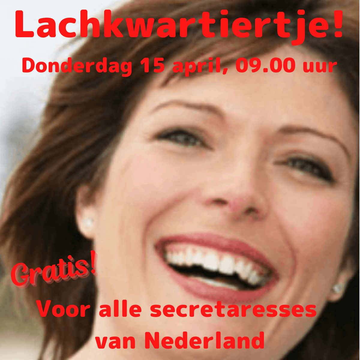 Lachkwartiertje Secretaressedag LinkedInbericht